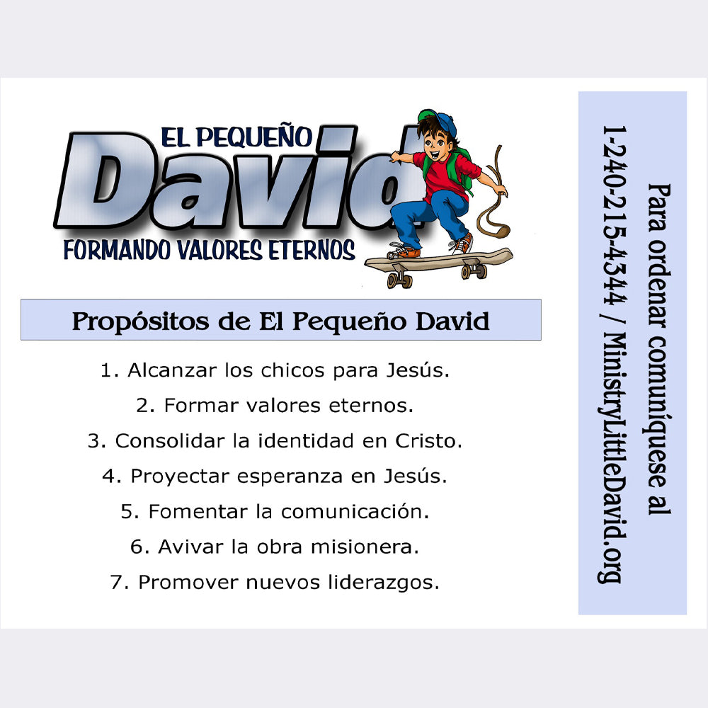EL PEQUEÑO DAVID (Kit de 18 revistas, español e inglés)