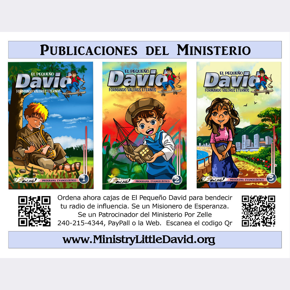 EL PEQUEÑO DAVID (Kit de 18 revistas, español e inglés)